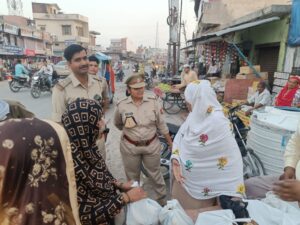 Women's security team led by DCP Mahila Suraksha carried out anti-roman drive campaign in crowded places