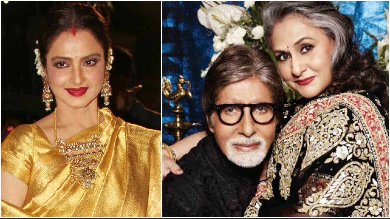 Amitabh and Jaya Bachchan started kissing at the award show in front of Rekha ji