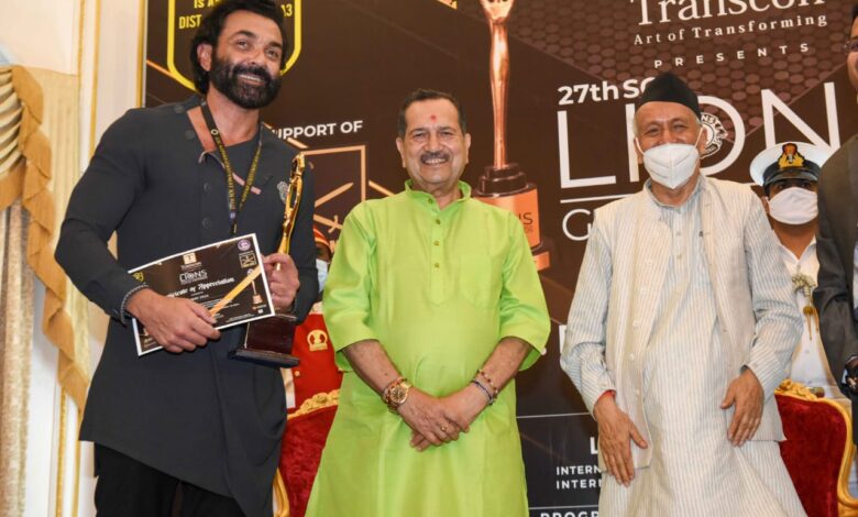 Bobby Deol has been honored with the Best Actor OTT Star award