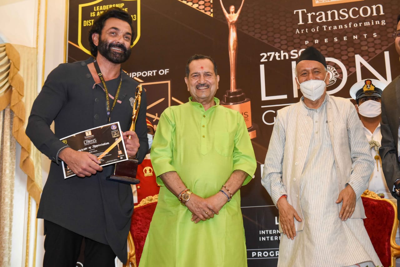 Bobby Deol has been honored with the Best Actor OTT Star award