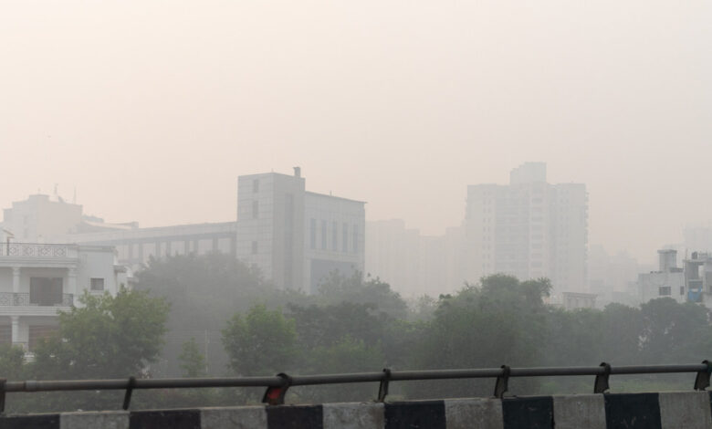 Haze effect in Delhi