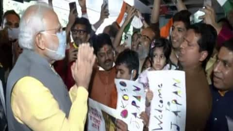 When PM Modi reached Japan, slogans of 'Jai Shri Ram' were raised, 'Those who abolished 370 have come to Tokyo'