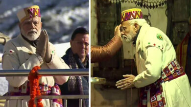 PM Modi seen in hill dress, reached Kedarnath to visit