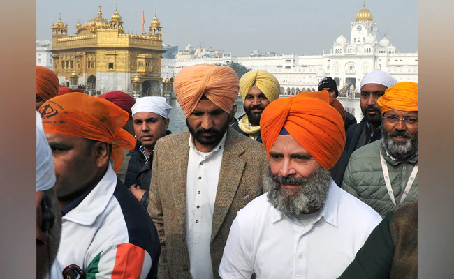 Rahul Gandhi reaches Golden Temple, Punjab phase of Bharat Jodo Yatra begins tomorrow