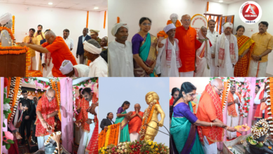 Hon'ble Governor of Jharkhand paid tribute to Dharti Aba Bhagwan Birsa Munda ji after taking oath