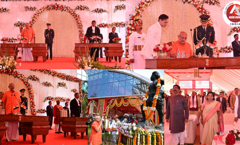 The new Governor of Jharkhand Shri CP Radhakrishnan took the oath of office at Raj Bhavan