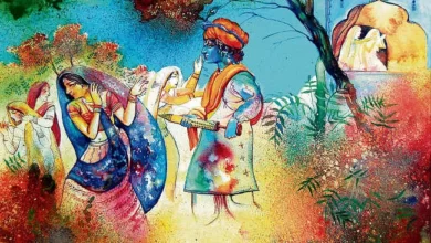The festival of Holi is also associated with the holy love of Radha-Krishna.